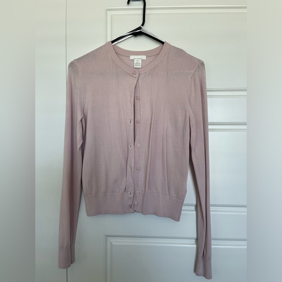H&M basics light mauve cardigan size small - Picture 1 of 6
